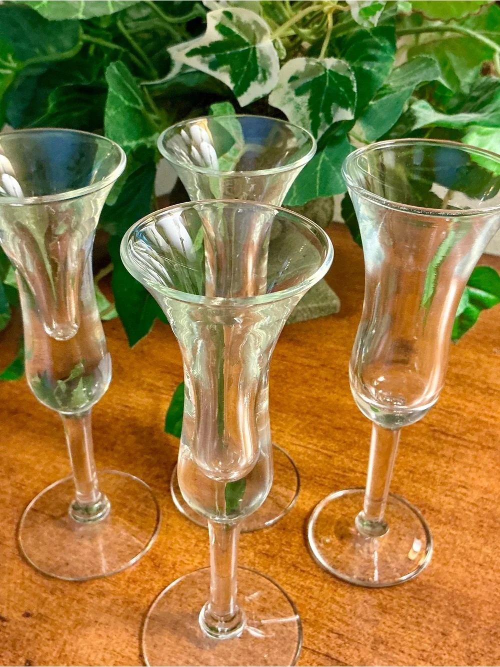 Set of 4 Vintage Tulip Cordial Glasses